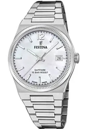 Festina Schweizer Uhr Uhr für Damen Swiss Made F20035/1 Edelstahl Armband, (1-tlg)