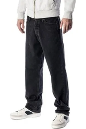 JACK & JONES Loose-fit-Jeans Loose Fit Jeans Eddie schwarz W29
