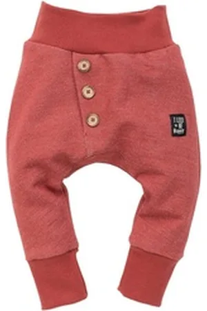 Pinókio Pumphose Haremshose Schlupfhose strukturiert lange Babyhose (1-tlg) BE HAPPY Patch rot 62
