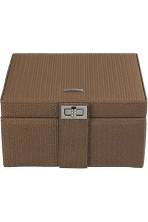 Windrose Schmuckkoffer Corbello braun