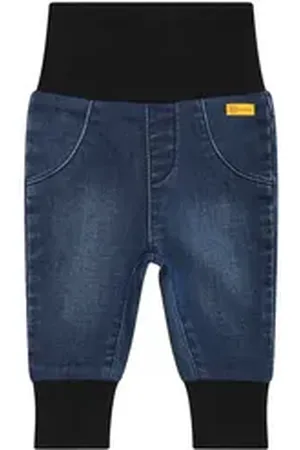 Steiff Regular-fit-Jeans Jeanshose Denim, Softbund blau 86