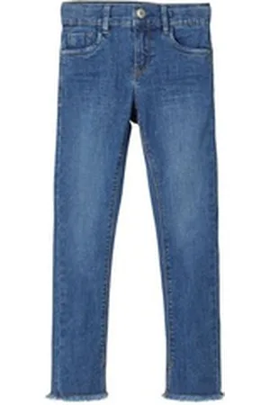 NAME IT Skinny-fit-Jeans Mädchen Cropped Skinny Fit Stretch Jeans blau 122