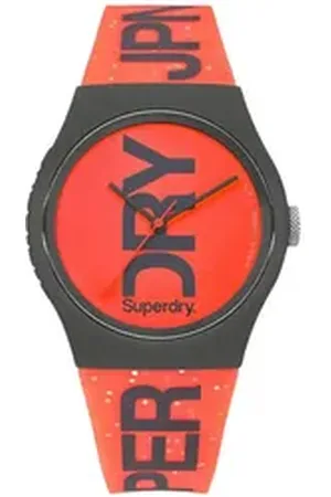 Superdry Quarzuhr SYL189CE Analog Quarz Uhr mit Silikon Armband, SYL189CE Analog Quarz Uhr mit Silikon Armband