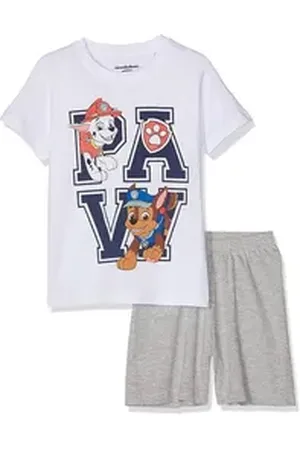 Paw Patrol Shorty kurzer Jungen Pyjama weiß 116