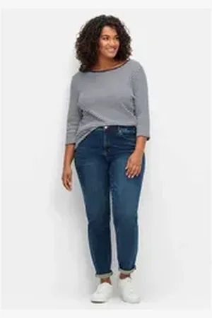 Sheego Stretch-Jeans Große Größen Skinny mit Bodyforming-Effekt blau 28