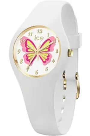 Ice-Watch Quarzuhr ICE fantasia - Butterfly - Extra small - 3H 021951, Armbanduhr, Kinderuhr, Mädchenuhr, Schmetterling, Schulanfang weiß