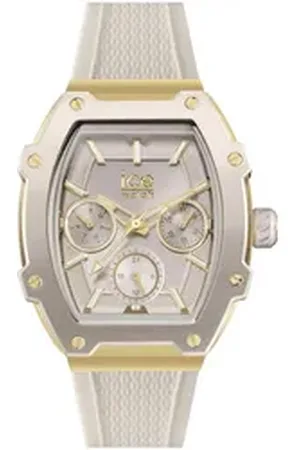 Ice-Watch Multifunktionsuhr ICE boliday - Alu - Small - MT 022869, Quarzuhr, Armbanduhr, Damenuhr, analog, Datum, 12/24-Stunden-Anzeige beige