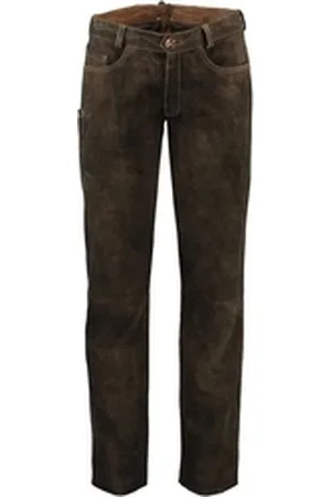 SPIETH & WENSKY Lederhose Leder-Hose Olbrich braun Ziegenleder braun 28