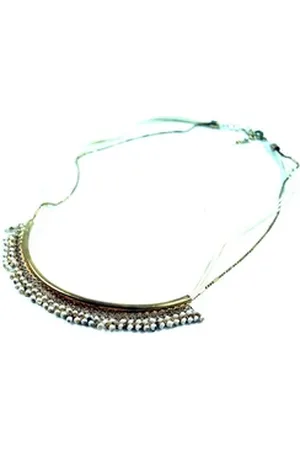 GURU-SHOP Perlenkette Modeschmuck Kette - gold goldfarben