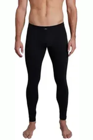 Götzburg Lange Unterhose Herren lange Unterhose schwarz uni 1er Pa (1-St) schwarz 6