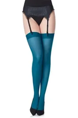 Merry Style Strapsstrümpfe Damen Mikrofaser Strapsstrümpfe MS 799 40 DEN elastischer Bund XS-S
