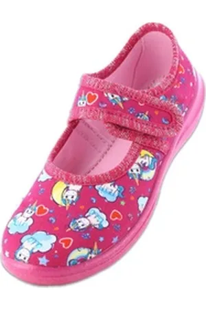 Beck Hausschuh Dream Hausschuh (atmungsaktive Materialien, für Kindergarten, Schule, Zuhause) schmale Passform, robuste Materialien, weiche bequeme Decksohle 32 EU