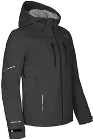 Bergson Regenjacke SKIEN THERMO Herren Regenjacke, leicht wattiert, recycelt, 20000 mm Wassersäule, L schwarz lang | 110