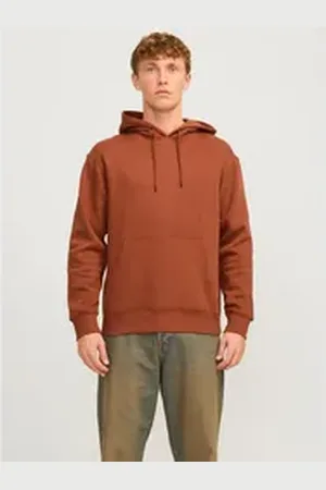 JACK & JONES Kapuzensweatshirt JJESTAR BASIC SWEAT HOOD NOOS mit Rippbündchen braun S