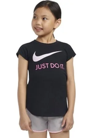 Nike Sportswear T-Shirt NKG SWOOSH JDI S/S TEE für Kinder rosa|schwarz 5 (110)