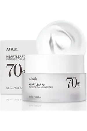 ANUA Tagescreme Heartleaf 70% Intense Calming Cream - Beruhigende Pflege für empfindliche Haut, 1-tlg., 70% Heartleaf-Extrakt, Anti-Aging-Wirkung, Hautberuhigend