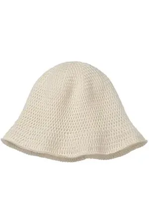 hessnatur Strickmütze Betterrecycling in Crochet-Style (1-St) beige