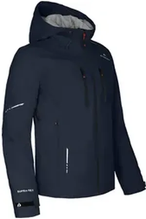 Bergson Regenjacke SKIEN THERMO Herren Regenjacke, leicht wattiert, recycelt, 20000 mm Wassersäule, N blau normal | 52