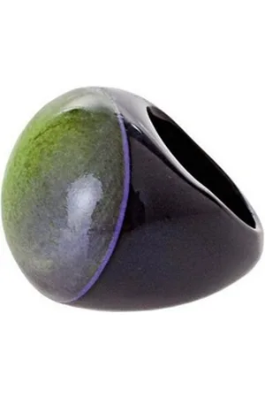 BRIGITTE VON BOCH Fingerring Semaforo Ring Ombre Grün schwarz