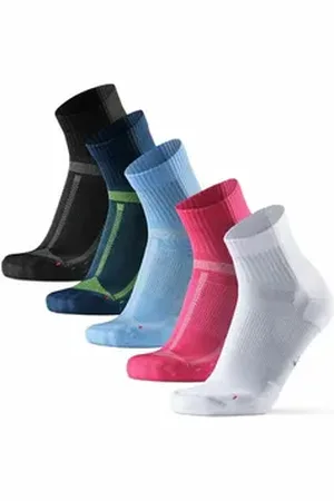 DANISH ENDURANCE Basicsocken Long Distance (5-Paar) rutschfeste Sportsocken, Ideal für Läufer, Anti-Blasen bunt 39/42