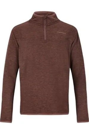 Endurance Langarmshirt Ledger Jr. mit hochabschließendem Kragen braun 116