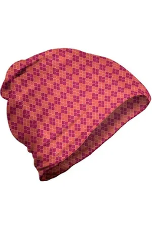 Abakuhaus Beanie Wandern im Freien Quatrefoil Vivid Lattice rosa