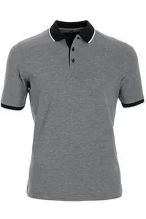 Marvelis Poloshirt Poloshirt - Casual Fit - Polokragen - Einfarbig - Anthrazit (1-tlg) grau XL