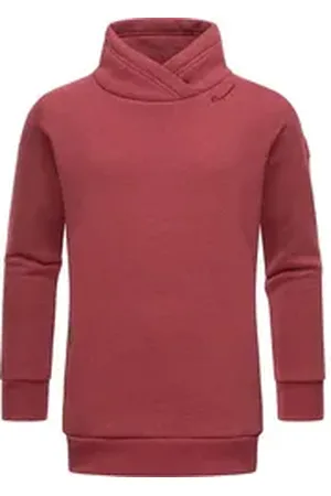 Ragwear Stehkragenpullover Nesie Recycelter Mädchen Pullover mit Stehkragen rosa 170