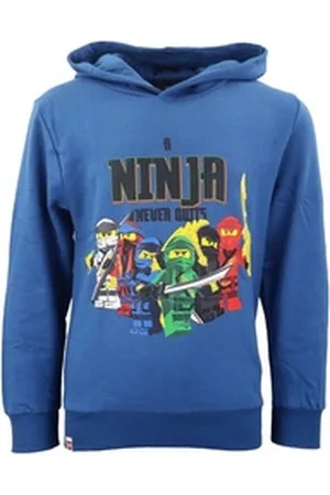 LEGO Wear ® Hoodie Ninjago Jungen Kinder Kapuzen Pulli Gr. 98 bis 128, Baumwolle blau 98