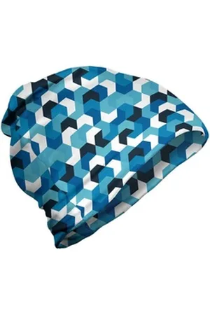 Abakuhaus Beanie Wandern im Freien Abstrakt Vintage Mid Century Modern blau|grün