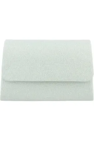Ital-Design Schultertasche Kleine, Damentasche clutch schultertasche in Hellgrün grün