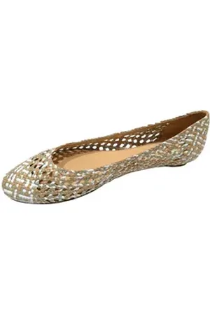 Allan K Daiba Handmade Flecht-Leder-Schuhe mit Ledersohle Damen Schlappen