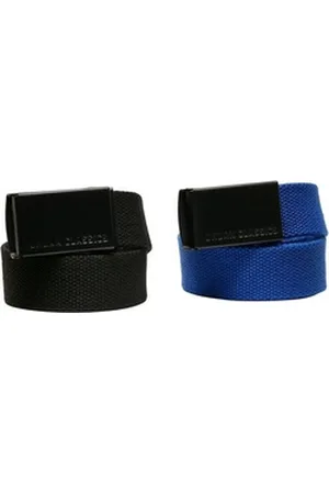Urban classics Hüftgürtel Unisex Canvas Belt Kids 2-Pack schwarz