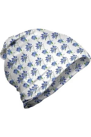 Abakuhaus Beanie Wandern im Freien Blumen Blooming Cornflowers Entwurf blau