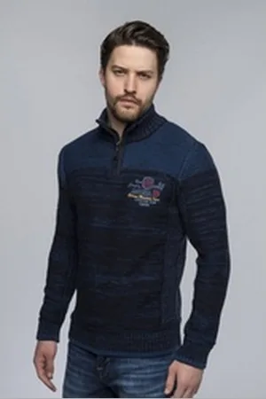 Carisma Troyer Premium Strickpullover blau 2XL