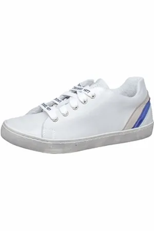 Dianetti Sneaker 9838 für Teenager aus Leder Weiß Grau Sneaker 36 EU