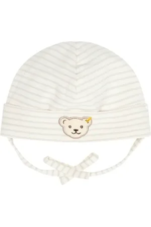 Steiff Strickmütze Mütze GOTS Baby Wellness ohne Bommel weiß 47
