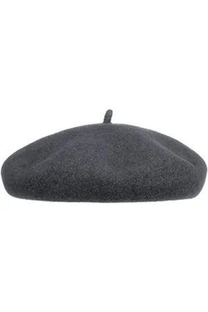 Barascon Baskenmütze (1-St) Wollbaske mit Futter, Made in the EU grau 56 cm