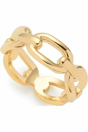 Leonardo Fingerring Damen-Damenring Edelstahl goldfarben 54