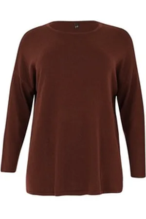 Yoek Longpullover Damen Pullover Große Größen braun 54/56