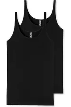 Schiesser Tanktop diverse Damen Shirts (2-tlg) schwarz 38