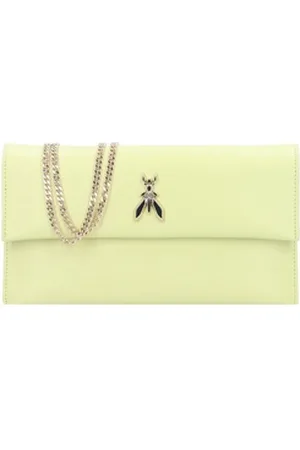 Patrizia Pepe Clutch, Leder gelb 27.5cm x 4cm x 15cm | 4 cm x 15 cm