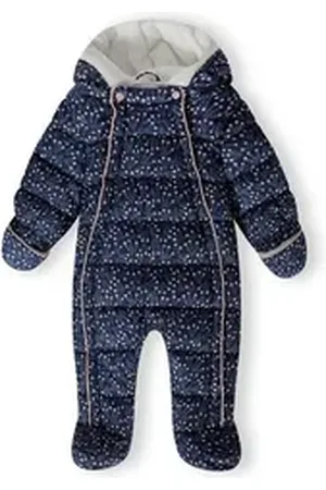 Minoti Schneeoverall Gefütterter Overall mit Reißverschlüssen (0-24m) blau 74-80cm