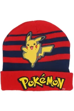 Pokemon POKÉMON Strickmütze Mütze Wintermütze Kopfbedeckung ideal für Kinder One Size rot