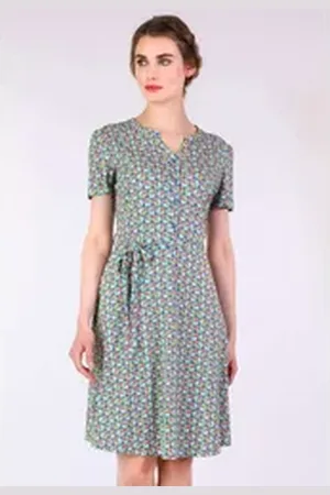 Lykka du Nord Sommerkleid Tascha flower balloon blau XXL