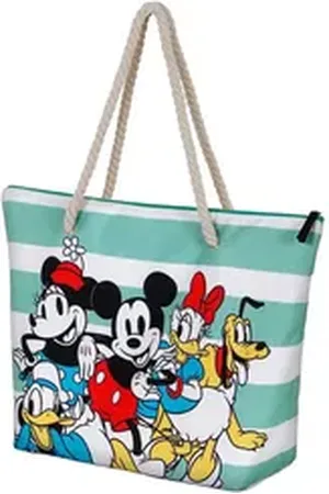 Disney Karactermania Strandtasche Micky Maus Together Soleil Tragetasche, große Henkel blau