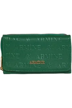 Armine Geldbörse Armine Portemonnaie Damen, Premium Qualität Groß Damengeldbörsen, Poly grün