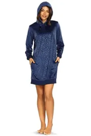 Comtessa Hausanzug Cosy Winter (Set, 2 tlg., 1-teilig) Damen Damen Hauskleid Nicki Homewear Nikki Loungekleid lila 46