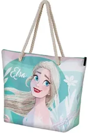 Disney Karactermania Strandtasche Frozen 2 Summer Soleil Tragetasche, große Henkel blau