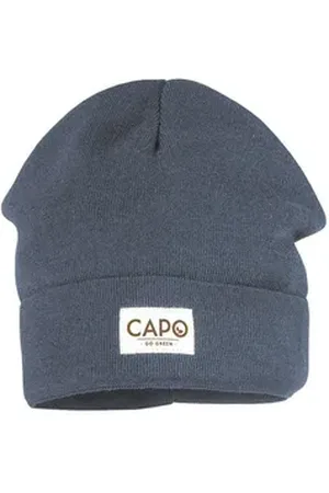 CAPO Strickmütze Beanie, Recyclinggarn Strick (1-St) Recycling-Garn blau